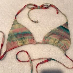 Stone Fox Swim tie dyed bikini top